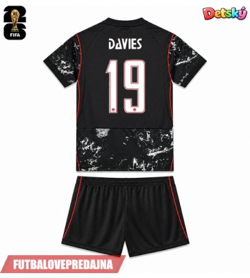 Lacne Dětský Futbalové dres Kanada Alphonso Davies #19 MS 2026 Krátky Rukáv - Preč (+ trenírky)